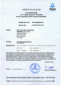 TUV BH-P CERTIFICATE